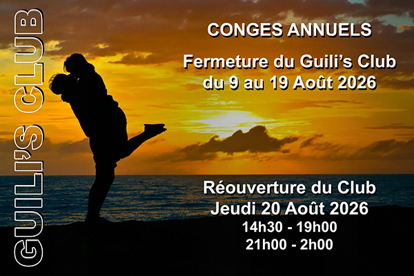 Vacances 2026 WEB Congés annuels du Guili's Club