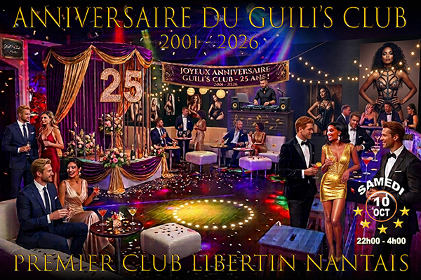 25 ans GC WEB Affiche Anniversaire 25 ans du Guili's Club